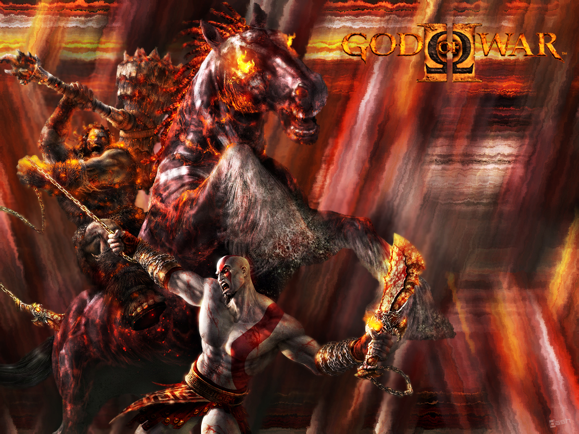 God of WarIII inicia imediatamente no final de God of War II.