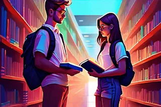 School Students | College Students | University Students | Students AI Art Image