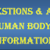 150+ questions about human body and its information 