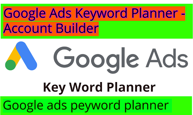 google ads keyword planner