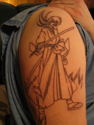 cute anime tattoo. tattoo anime. this person#39;s