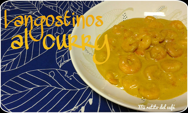 Langostinos al curry