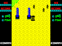 Crappy graphics in Jackal - ZX Spectrum