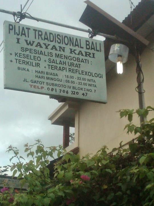 Pijat Tradisional Bali – Ahli pijat Keseleo,saraf kejepit 