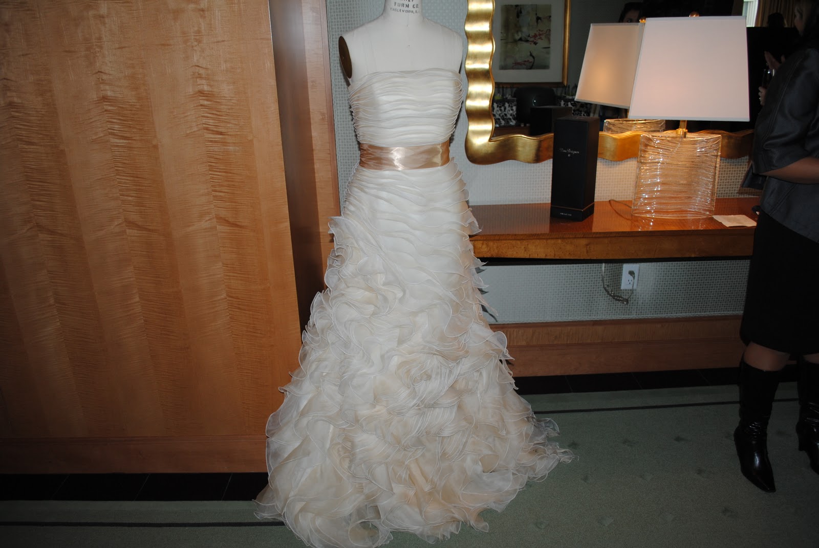 light and flowy wedding dress