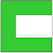 imagem de quadrado - contorno verde mas vazio a direita
