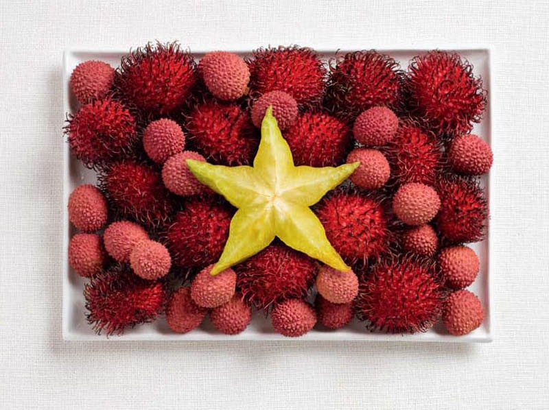 18 National Flags Made From Food - Vietnam