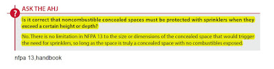 concealed space,nfpa13,nfpa  13, handbook,fire sprinkler,كواشف  دخانود,لرشاشات,الكود  المصري,الكودالقطري,الكود السعودي,الكود  الاماراتي