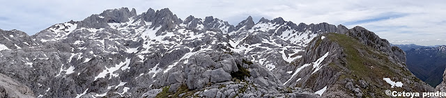 Panorámica desde la cuerda al Camperón