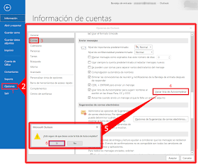 Microsoft Outlook 2016 Vaciar lista de Autocompletar.