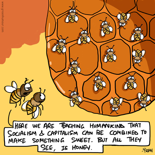 Green Humour World Bee Day