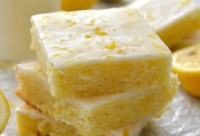 Lemon Brownies #desserts #cake