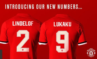 Lindelof dan Lukaku Resmi Gunakan Nomor Punggung 2 dan 9 Manchester United