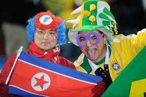 Brazil North Korea fans