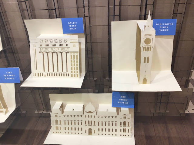 Paper engineered architecture pop-up of North East landmarks by Cabinet of Curiosity Studio for Grand Constructions project