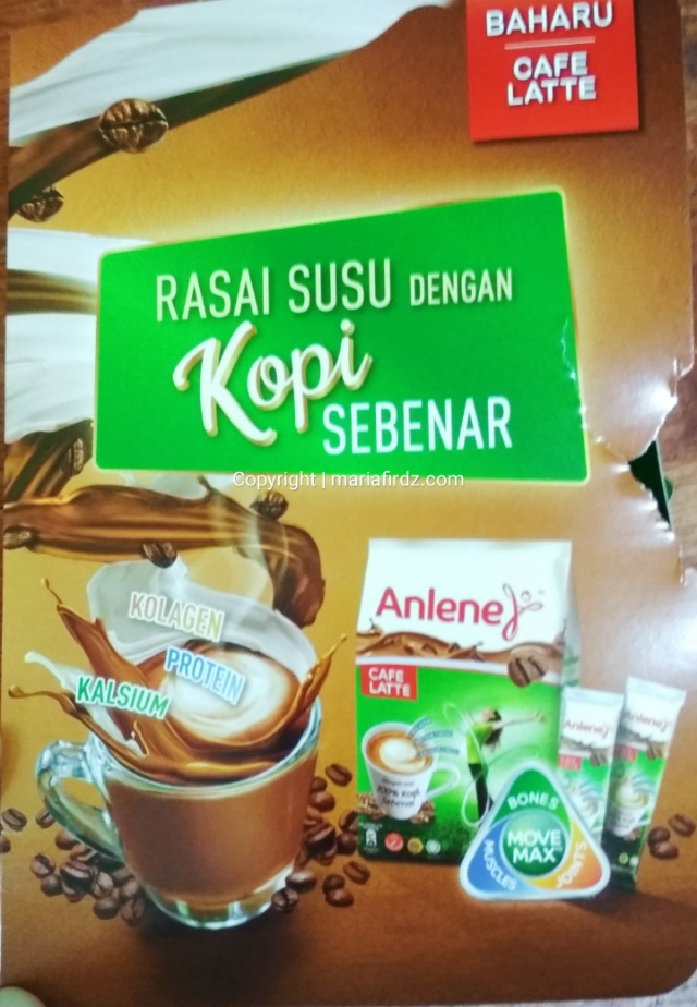 Anlene Cafe Latte, Susu dengan Perisa Kopi