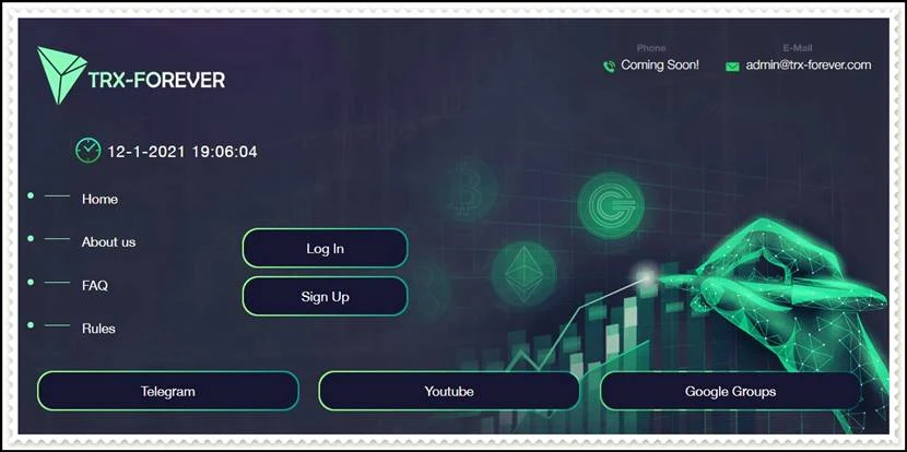 Мошеннический сайт trx-forever.com – Отзывы, развод, платит или лохотрон? Мошенники