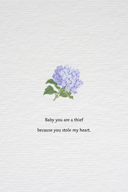 Baby you are a thief because you stole my heart.