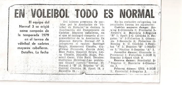 RECORTE DIARIO LA CAPITAL 1979