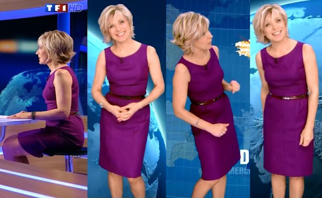 Le Look de Madame météo Evelyne Dhéliat