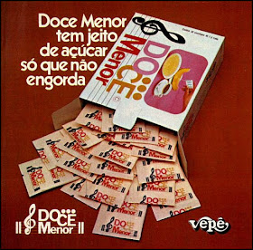 adoçante artificial; década de 70. os anos 70; propaganda na década de 70; Brazil in the 70s, história anos 70; Oswaldo Hernandez; 