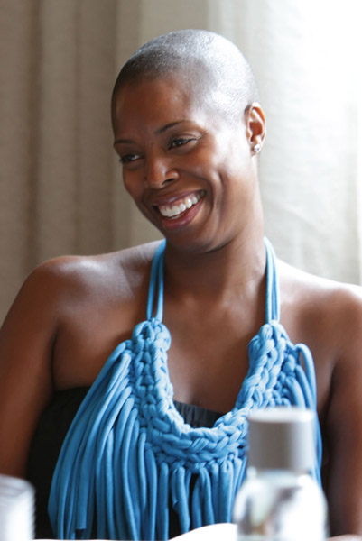 tasha smith sister. I pause and think, "When did Tasha Smith start rocking a bald head?