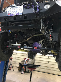 Jeep Wrangler In the Garage