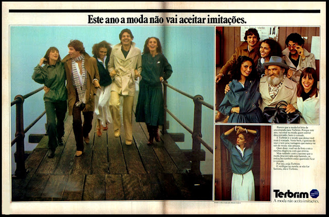 propaganda Terbrim - 1978; moda anos 70; propaganda anos 70; história da década de 70; reclames anos 70; brazil in the 70s; Oswaldo Hernandez 