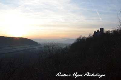 Winterabend an der Trimburg