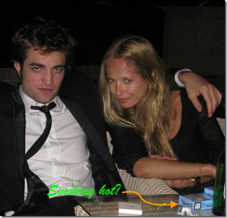 Erika Dutra and Robert Pattinson in Cannes