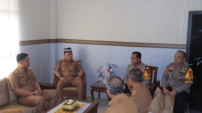 Kapolres Metro Sambut Silaturahmi Walikota dan Wakil Walikota Metro
