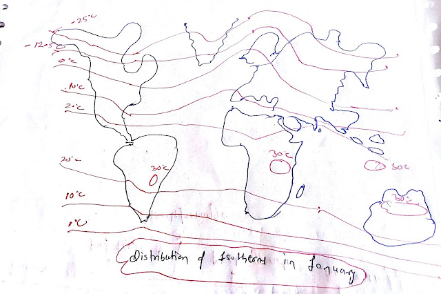 Isotherms in January