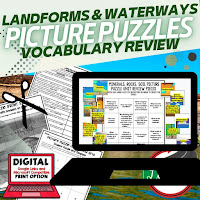 EARTH SCIENCE Activities for Test Prep, Test Review, Study Guides, and Vocabulary Review--PICTURE PUZZLES