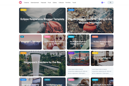 Free Download Eclipse Responsive Blogger Template