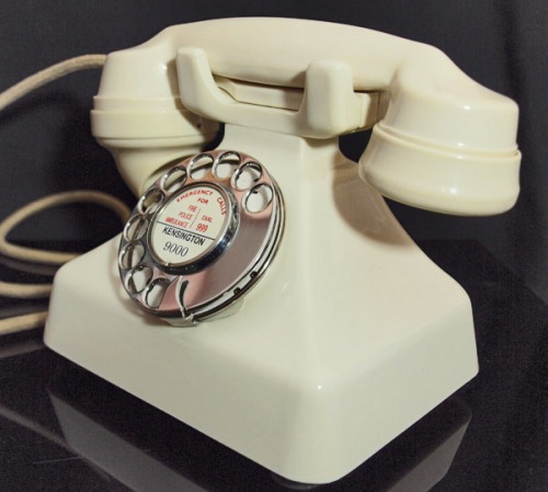 1930s kettle phone rotary vintage retro Just Peachy, Darling