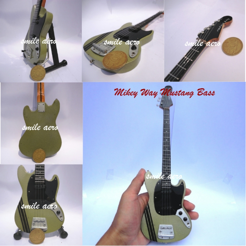 Miniatur Bass Mikey Way Mustang Miniatur Musik Smile Aero