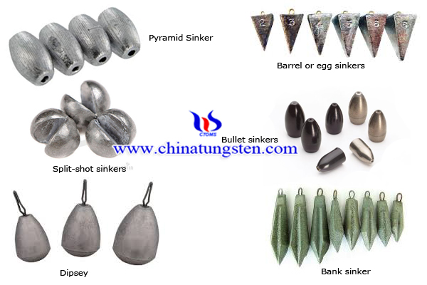Tungsten Alloy Counterweights: Types Of Fishing Sinker