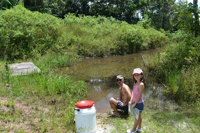 Guyane, Synnamary, balade canoë, Pripri de Yiyi, Sepenguy, mise a l'eau, maison de la nature