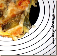 Lasagne ai carciofi e Taleggio