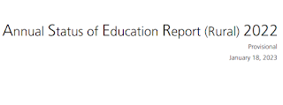 ASER 2022 - Full Report  - 2022-ஆம் ஆண்டு கல்வி நிலை குறித்த ‘ஏசா் (ASER)’ ஆய்வறிக்கை (Annual Status of Education Report (Rural) 2022 - PDF