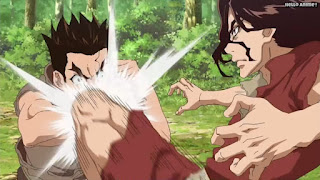 ドクターストーンアニメ 1期3話 大木大樹 獅子王司 Dr. STONE Episode 3