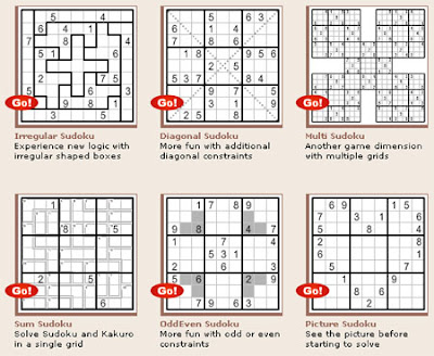 Sudoku variations