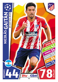 Topps Match Attax UEFA Champions League 2017-2018 Club Atlético de Madrid Set