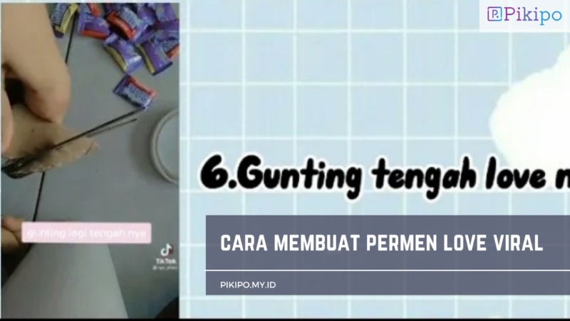 Cara Membuat Permen Love viral Tiktok