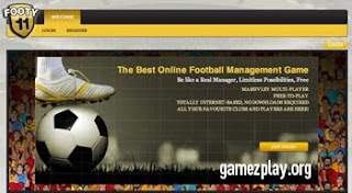 website screen foot on football