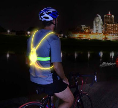 Tracer360, Revolutionary Illuminated and Reflective Vest for Running or Cycling at The Night