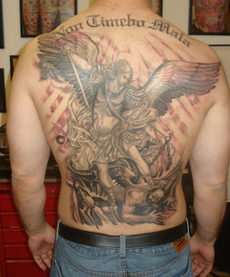 fullback angel tattoo ideas