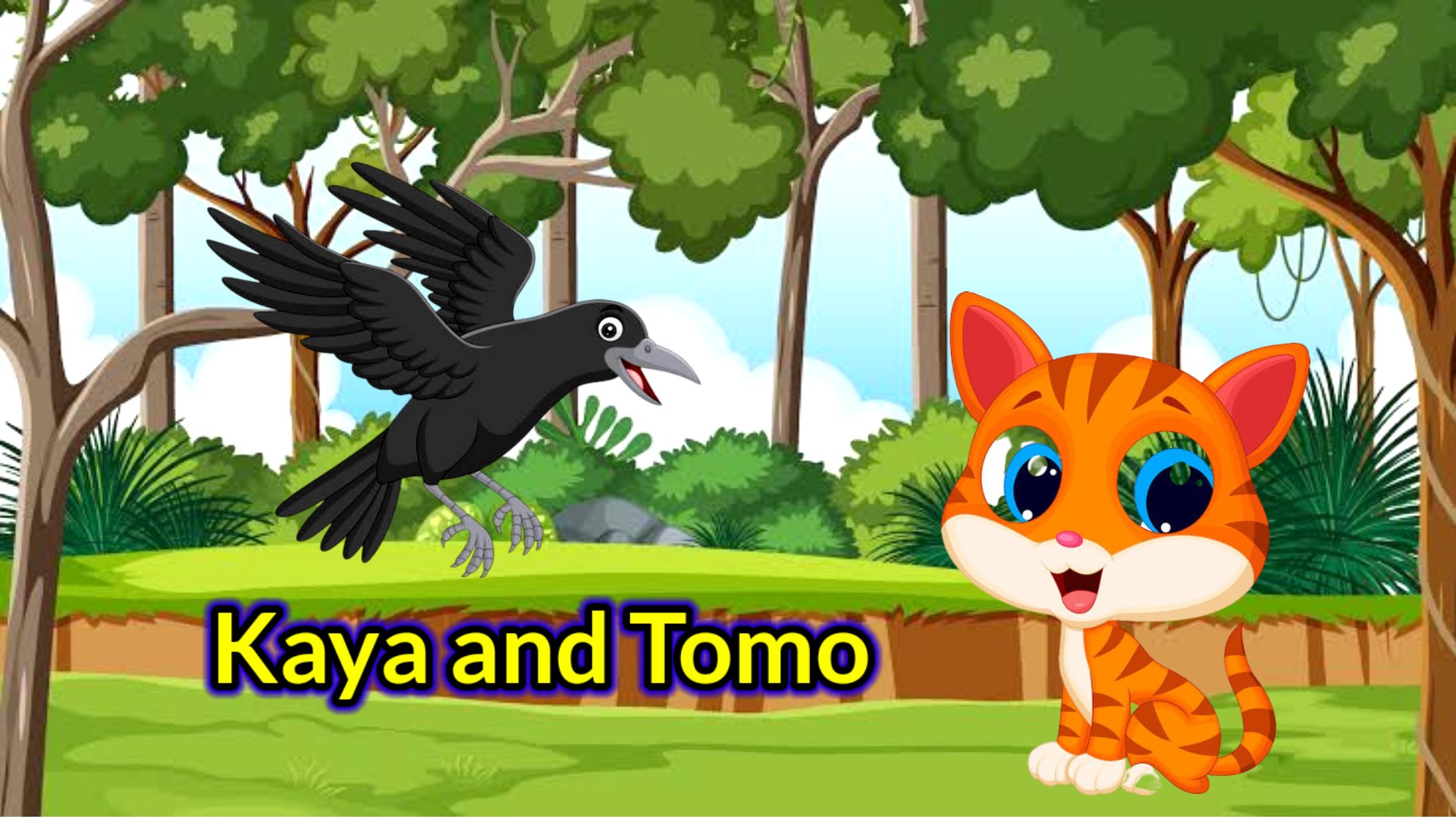 Kaya and Tomo: Unbreakable Friendship of a Crow and the Cat, English Story Written by Amrit Sahu
