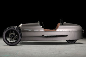The company officially introduced the Morgan three-wheeled vehicle