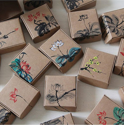 Soap Gift Packaging Kraft Brown Boxes with Fabulous Art Printed